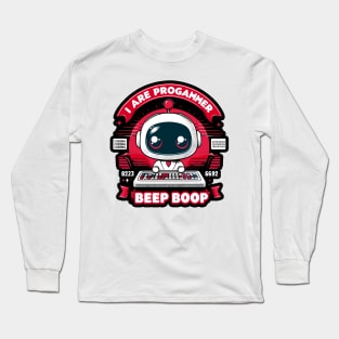 I Are Programmer Beep Boop Long Sleeve T-Shirt